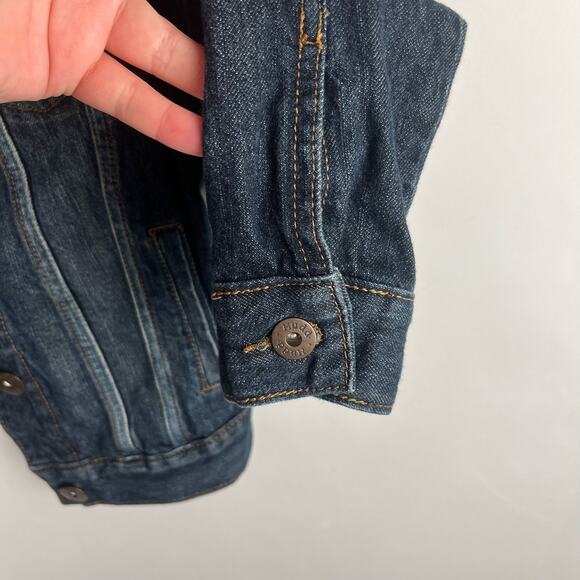 VTG MUDD | Blue Dark Wash Denim Y2K Jean Jacket | Junior's - Picture 6 of 10